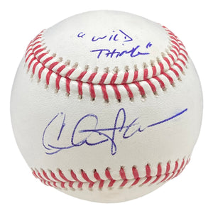 Charlie Sheen Signed MLB Baseball Wild Thing Inscribed PSA/DNA Hologram