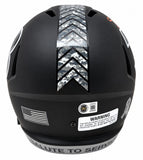 Ja'Marr Chase Signed Bengals FS Salute To Service Replica Speed Helmet BAS