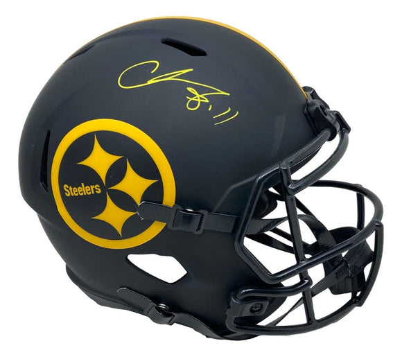 Chase Claypool Signed Pittsburgh Steelers FS Eclipse Replica Speed Helmet BAS