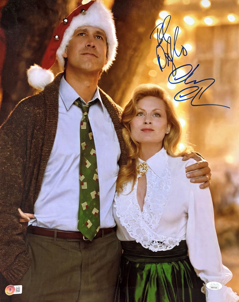 beverly d'angelo christmas vacation dress Chevy Chase Signed 16x20 Photo 2 BAS+JSA Size:AU 5 (M6 / W8)