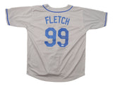 Chevy Chase Signed Los Angeles Gray Fletch Baseball Jersey BAS