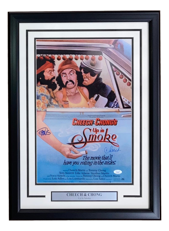Cheech and Chong Signed Framed 11x17 Up in Smoke Movie Poster Photo JSA JJ75531 Sports Integrity
