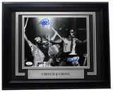 Cheech and Chong Signed Framed 8x10 Up in Smoke Photo JSA PP48857