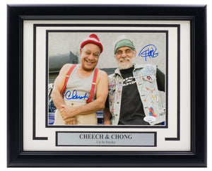 Cheech and Chong Signed Framed 8x10 Up in Smoke Photo JSA VV18281 Hologram
