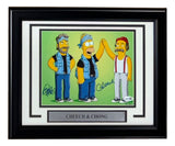 Cheech & Chong Signed Framed 8x10 The Simpsons Photo JSA QR