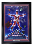 Chevy Chase Signed Framed 27x40 Christmas Vacation Movie Poster BAS