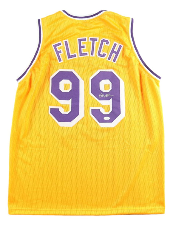 Chevy Chase Signed Los Angeles Yellow Fletch Basketball Jersey JSA Hologram