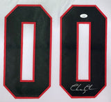 Chevy Chase Signed Framed Lampoons Christmas Vacation White Griswold Jersey JSA