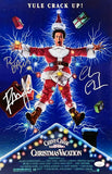 Chevy Chase Quaid D'Angelo Signed 11x17 Christmas Vacation Photo JSA Holo 733