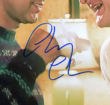 Chevy Chase Randy Quaid Signed In Blue 16x20 Christmas Vacation Eggnog Photo JSA Sports Integrity