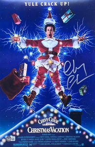 Chevy Chase Signed 11x17 Christmas Vacation Poster Photo BAS ITP Sports Integrity