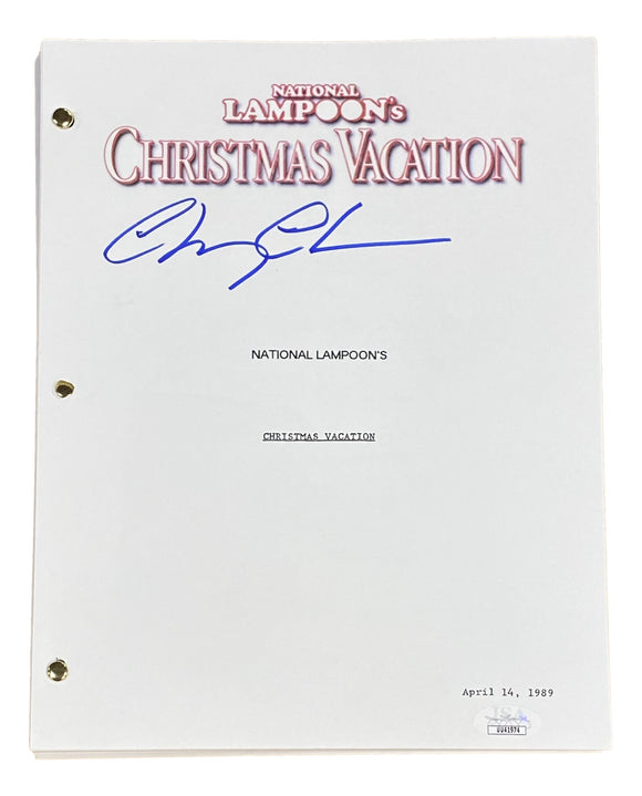 Chevy Chase Signed National Lampoon Christmas Vacation Movie Script JSA