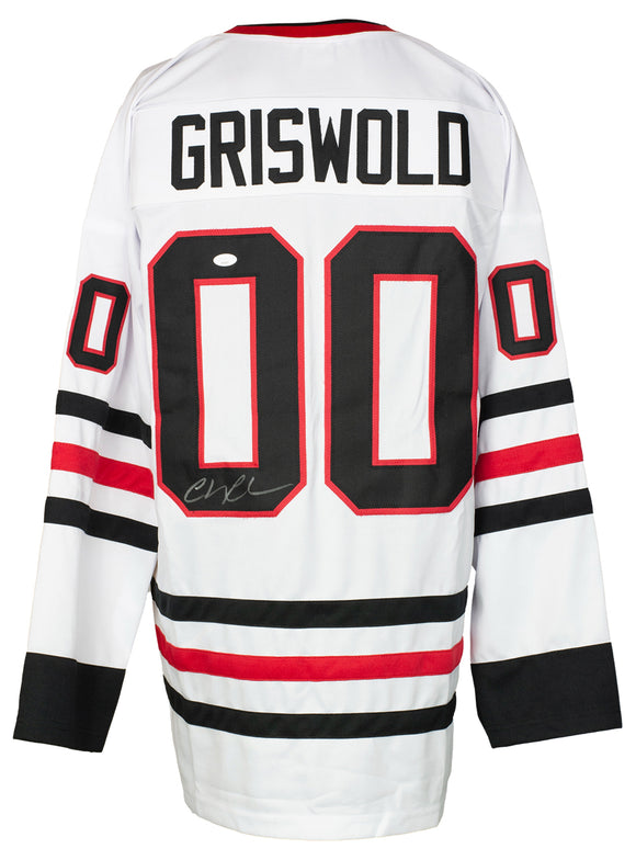 Chevy Chase Signed White Custom Griswold Lampoons Christmas Vacation Jersey JSA