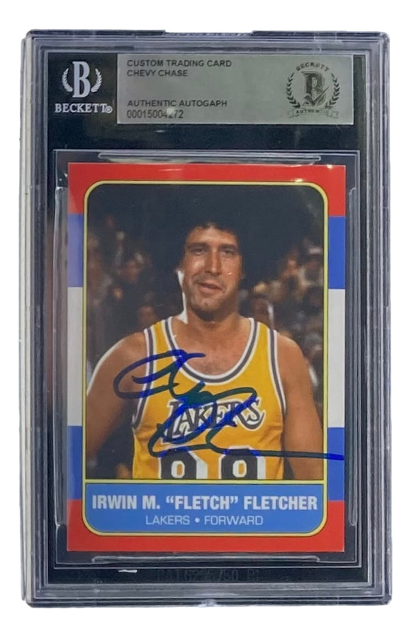 Chevy Chase Signed Slabbed Fletch Trading Card BAS Sports Integrity