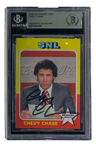 Chevy Chase Signed Slabbed Saturday Night Live Weekend Update Trading Card BAS Sports Integrity