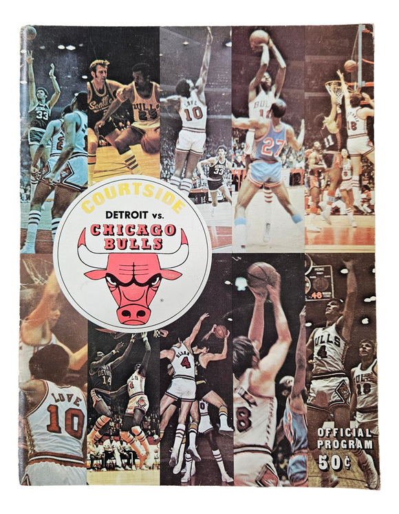 Chicago Bulls 1970 NBA Courtside Official Program Sports Integrity