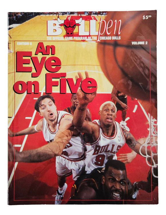 Chicago Bulls 1996 Bullpen Magazine Edition 8 Volume 2 Sports Integrity