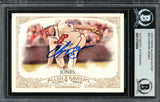 Chipper Jones Signed 2012 Topps A&G #33 Braves Trading Card BAS