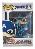 Chris Evans Signed In Blue Captain America Endgame Funko Pop #573 BAS Hologram