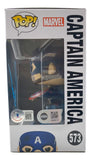 Chris Evans Signed In Blue Captain America Endgame Funko Pop #573 BAS Hologram