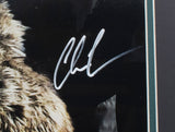 Chris Long Signed Framed Philadelphia Eagles 16x20 Super Bowl Trophy Photo JSA