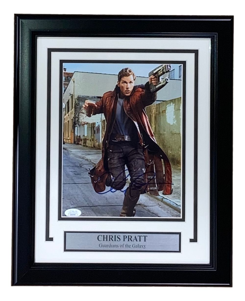 Chris Pratt Signed Framed 8x10 Guardians Of The Galaxy Running