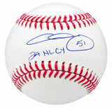 Chris Sale Atlanta Braves Signed Official MLB Baseball 24 NL CY PSA/DNA