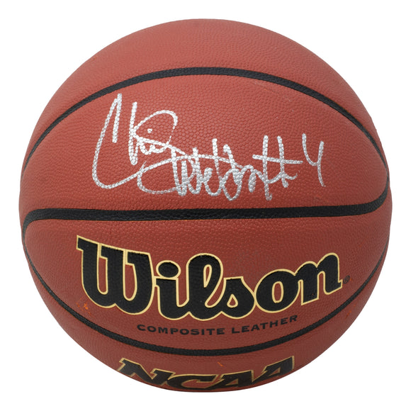 Chris Webber Michigan Wolverines Signed Wilson NCAA Basketball Fanatics Sports Integrity