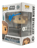 A Hayden Christensen Signed Star Wars Anakin Skywalker Funko Pop #751 by Sports Integrity is shown boxed, with his blue ink autograph on the window and a BAS authentication sticker.