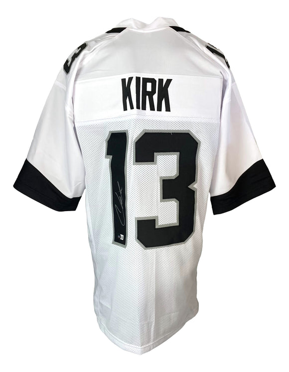 Christian Kirk Jacksonville Signed White Football Jersey BAS ITP Sports Integrity