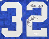 Christian Laettner Duke Signed Blue Basketball Jersey The Shot Inscribed JSA ITP