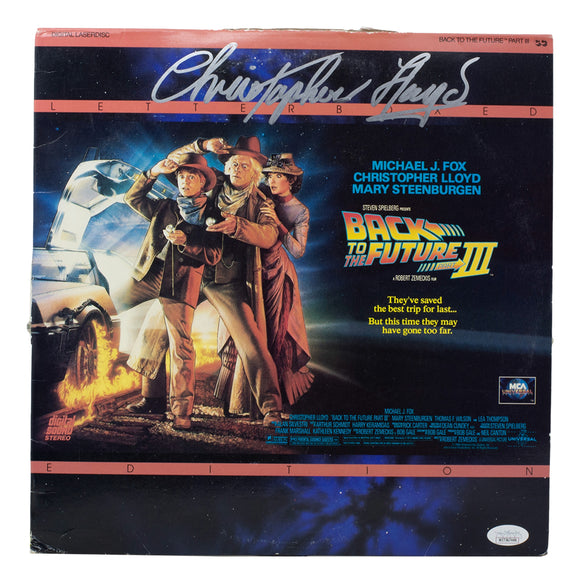 Christopher Lloyd Signed Back to the Future Part 3 Laser Disc JSA WIT567446 Sports Integrity