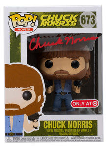 Chuck Norris Signed Chuck Norris Funko Pop #673 JSA