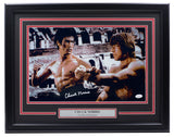 Chuck Norris Signed Framed 11x17 The Way of the Dragon Photo JSA ITP