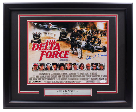 Chuck Norris Signed Framed 11x14 The Delta Force Photo JSA ITP