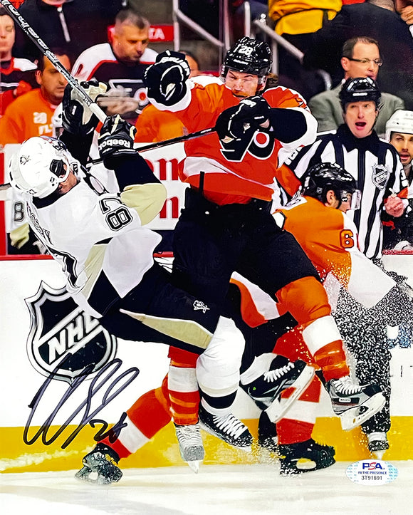 Claude Giroux Signed 8x10 Philadelphia Flyers NHL Hockey Photo PSA ITP Sports Integrity