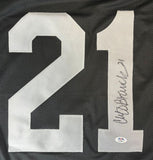 Cliff Branch Oakland Signed Black Football Jersey PSA/DNA