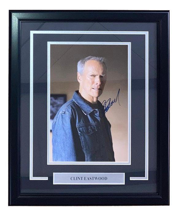 Clint Eastwood Signed Framed 11x14 Photo BAS AC22629 Sports Integrity