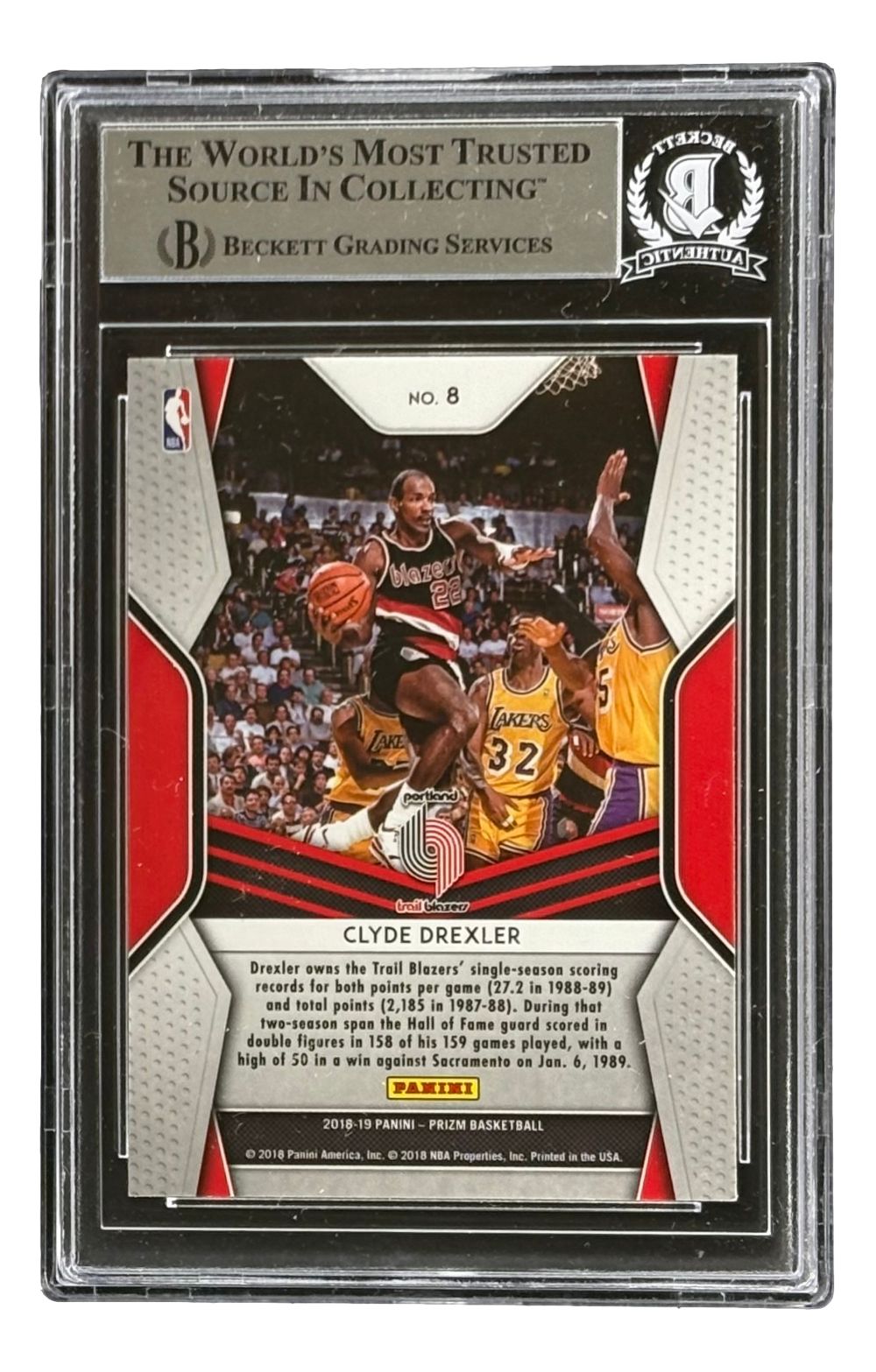 Clyde Drexler Portland Trailblazers Basketball Sports Trading