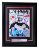 CM Punk Signed Framed 11x14 WWE Photo JSA