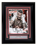 CM Punk Signed Framed 8x10 WWE Collage Photo JSA QR