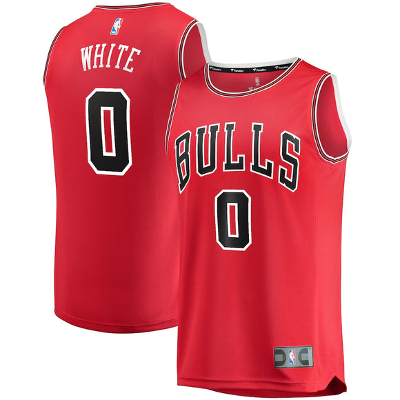 Coby White Chicago Bulls Red Fanatics Basketball Jersey
