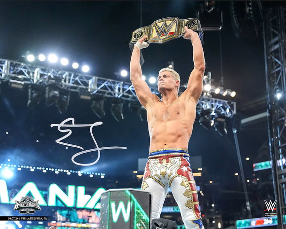 Cody Rhodes Signed 16x20 WWE Wrestlemania 40 Photo Fanatics