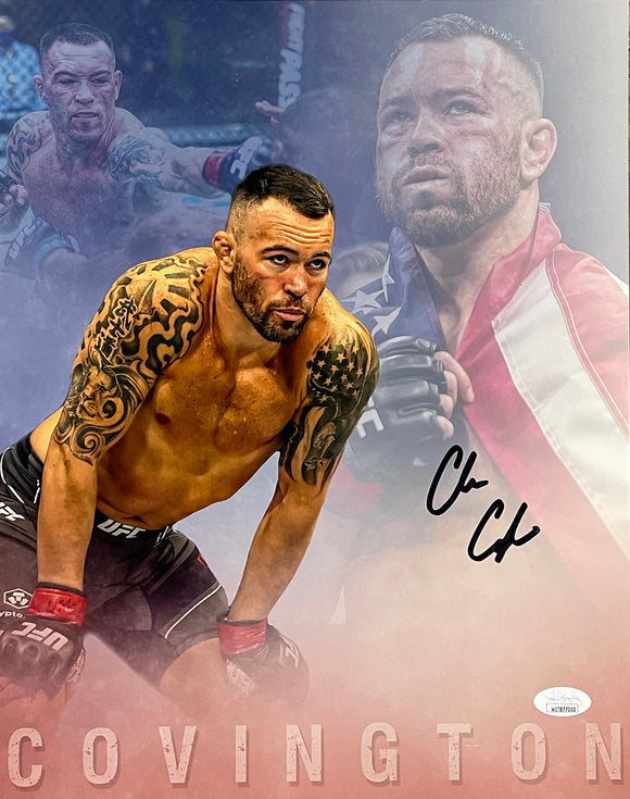 Colby Covington Signed UFC 11x14 Collage Photo JSA ITP Sports Integrity