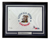 Collin Morikawa Signed Framed 125th PGA US Open Golf Flag BAS