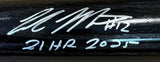 Colson Montgomery White Sox Signed Black Louisville Slugger Bat 21 HR 2025 BAS