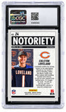 2025 Panini Mosaic Notoriety #24 Colston Loveland Bears Rookie Card CGC Mint 9