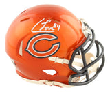 Colston Loveland Signed Chicago Bears Flash Mini Speed Helmet BAS