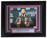Conor McGregor Signed Framed 8x10 UFC Suit Photo PSA Hologram - Sports Integrity