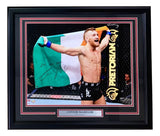 Conor McGregor Signed Framed 16x20 UFC Photo 1st UFC Win Inscribed Fanatics